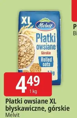 E.Leclerc Płatki owsiane błyskawiczne Melvit oferta
