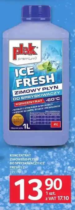 Plak koncentrat zimowego płynu do spryskiwaczy ice fresh