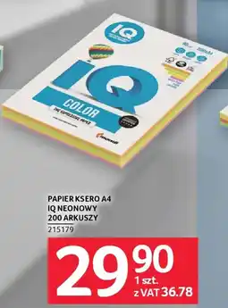 Selgros Papier ksero a4 iq neonowy oferta