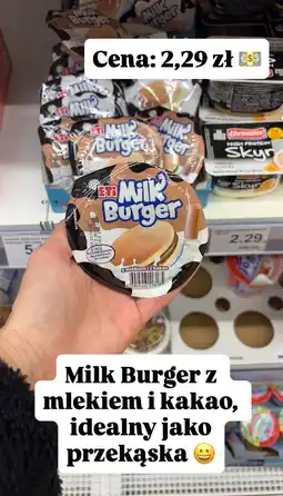 Dino Deserek Milk Burger z mlekiem i kakao ETI oferta