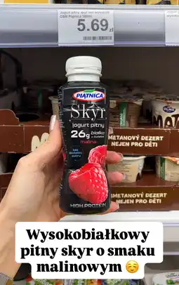 Dino Jogurt pitny Skyr malina Piątnica oferta