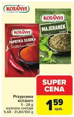 Carrefour Market Przyprawa Kotányi - papryka słodka, majeranek oferta