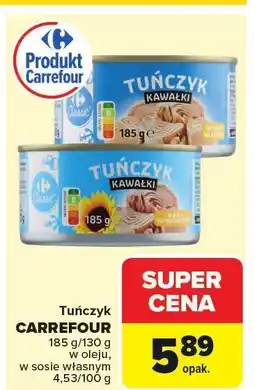 Carrefour Market Tuńczyk kawałki Carrefour oferta