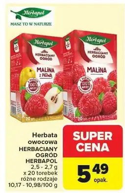 Carrefour Market Herbata owocowa HERBACIANY OGRÓD HERBAPOL oferta