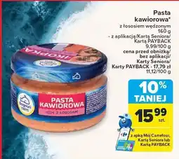 Carrefour Pasta kawiorowa z łososiem wędzonym Carrefour oferta