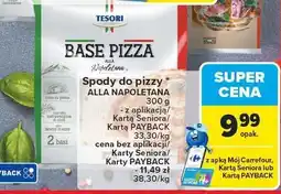 Carrefour Spody do pizzy ALLA NAPOLETANA BASE PIZZA TESORI 300 g oferta