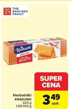 Carrefour Market Herbatniki KRAKUSKI Petit Beurre oferta