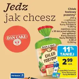 Carrefour Chleb tostowy pszenný DAN CAKE 250 g oferta