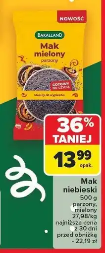 Carrefour Mak mielony parzony BAKALLAND oferta