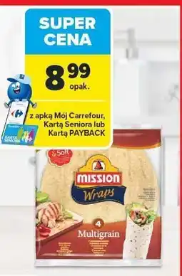 Carrefour Wrapy MISSION Multigrain 245 g oferta