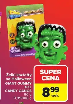 Carrefour Market Żelki kształty na Halloween GIANT GUMMY XXL CANDY GANGS 90 g oferta