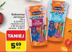 Carrefour Kabanosy GRYZZALE TARCZYŃSKI 90g Tarczyński oferta