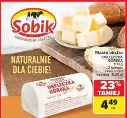 Carrefour Masło ekstra Osełeczka Górska Sobik oferta