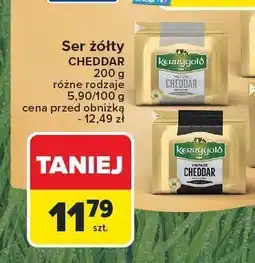 Carrefour Ser żółty Cheddar Kerrygold różne rodzaje oferta