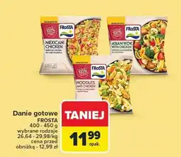 Carrefour Danie gotowe Frosta 400-450 g wybrane rodzaje oferta