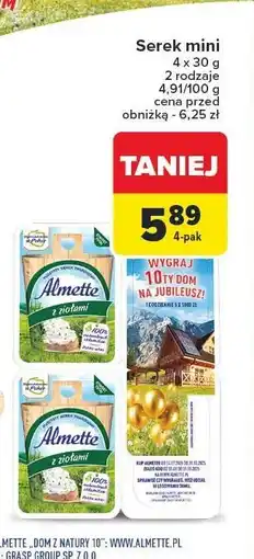 Carrefour Serek mini Almette 4 x 30 g oferta