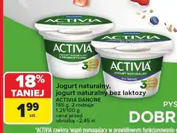 Carrefour Jogurt naturalny, jogurt naturalny bez laktozy Activia Danone różne rodzaje oferta