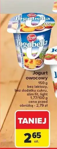 Carrefour Jogurt owocowy Zott Jogobella różne rodzaje oferta