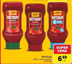 Carrefour Ketchup Winiary 450 g, różne rodzaje oferta