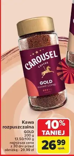 Carrefour Kawa rozpuszczalna Carousel GOLD oferta