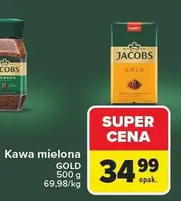 Carrefour Kawa mielona Jacobs GOLD oferta