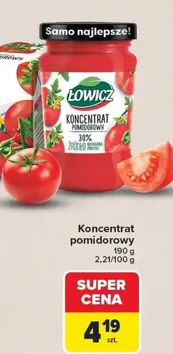 Carrefour Koncentrat pomidorowy Łowicz 90 g oferta
