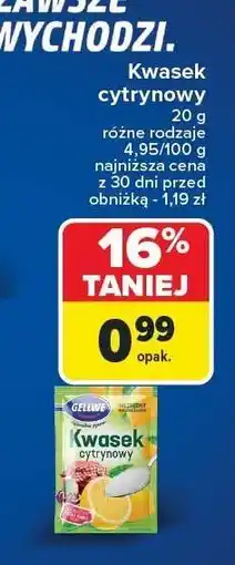 Carrefour Kwasek cytrynowy Gellwe oferta