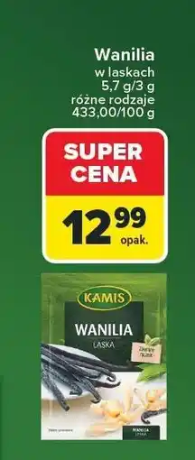 Carrefour Wanilia Kamis w laskach 2g oferta