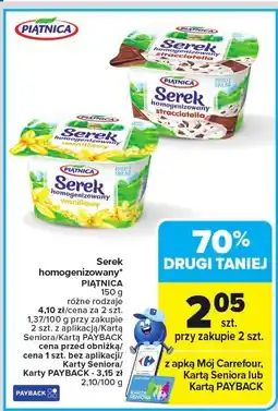 Carrefour Serek homogenizowany stracciatella PIĄTNICA oferta