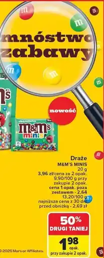 Carrefour Drażė M&M'S MINIS 55 g oferta