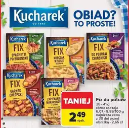 Carrefour Fix do potraw Kucharek 28-41g oferta