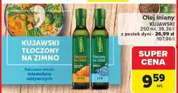 Carrefour Olej lniany Kujawski 250 ml z pestek dymi oferta
