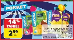 Carrefour Mus Fruit & Jelly, Fruit Bomb w saszetce 150 g Pokket oferta
