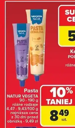 Carrefour Pasta Natur Vegeta 90-190g oferta