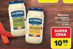 Carrefour Majonez HELLMANN'S 500 ml różne rodzaje oferta