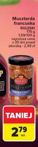 Carrefour Musztarda francuska Roleski 175g oferta