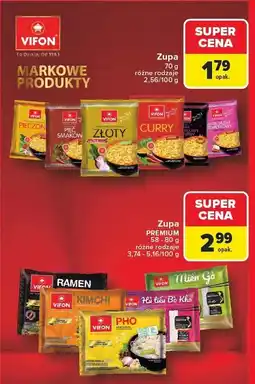 Carrefour Zupa premium Vifon 58 - 80 g oferta
