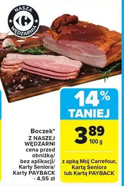 Carrefour Boczek Z NASZEJ WĘDZARNI oferta