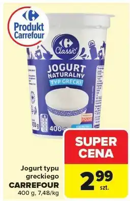 Carrefour Jogurt typu greckiego CARREFOUR oferta