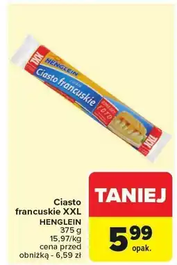 Carrefour Ciasto francuskie XXL HENGLEIN oferta