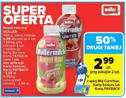 Carrefour Napój mleczny MÜLLER müllermilch różne rodzaje oferta