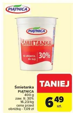 Carrefour Śmietanka PIĄTNICA 30% oferta