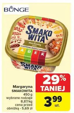 Carrefour Margaryna Smakoța Bunge oferta