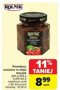 Carrefour Pomidory suszone w oleju Rolnik oferta