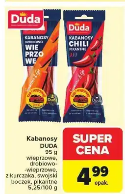 Carrefour Kabanosy DUDA wieprzowe, drobiowo-wieprzowe 95 g oferta
