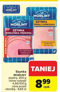 Carrefour Szynka MORLINY plastry 200 g oferta