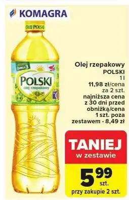 Carrefour Olej rzepakowy Polski Komagra oferta