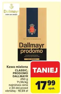 Carrefour Kawa mielona CLASSIC, PRODOMO DALLMAYR oferta