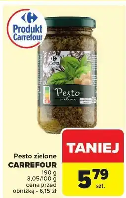 Carrefour Pesto zielone Carrefour oferta