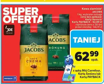 Carrefour Kawa ziarnista JACOBS oferta